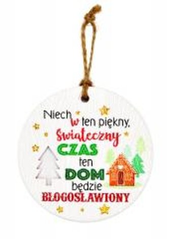 Zawieszka ceramiczna Boże Narodzenie