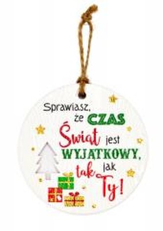 Zawieszka ceramiczna Boże Narodzenie