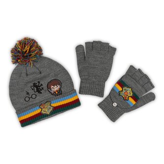 Bioworld Dětský set čepice a rukavice, Harry Potter