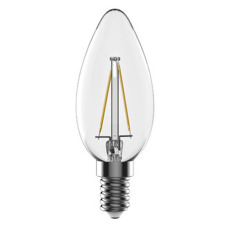 LED  CL142227-1, žárovka CRYSTAL RETRO svíčka E14, 2,2W, 230V, 220lm, 25 000h, 2700K tep