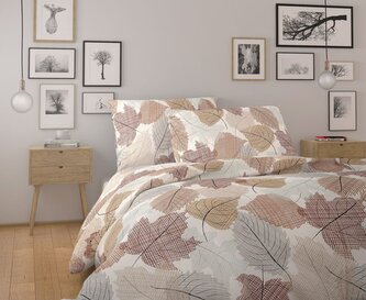 Francouzské bavlněné povlečení NORDIC COLLECTION 200x200, 70x90cm FREJA