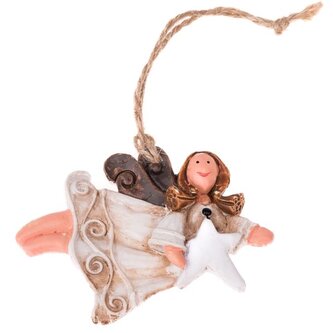 Závěsný polyresinový anděl - 8 cm, 1/1200