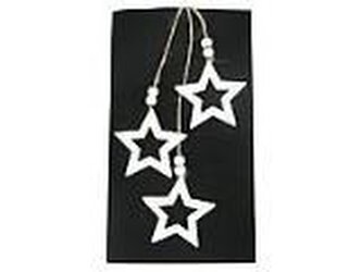 Zawieszki dekoracyjne gwiazdki drewniane