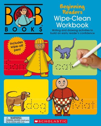 Bob Books - Wipe-Clean Workbook: Beginning Readers Phonics, Ages 4 and Up, Kindergarten (Stage 1: Starting to Read)