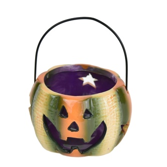 Dýně keramická svícen vícebarevný 5,5x8 cm