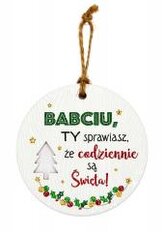 Zawieszka ceramiczna Boże Narodzenie