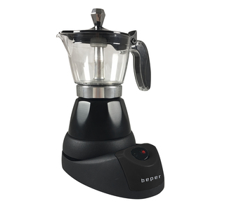 BEPER BC040N elektrický Moka kávovar, 3 šálky, 400W BEPER BC040N elektrický Moka kávovar, 3 šálky, 400W