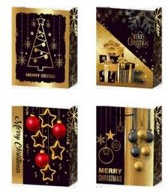 Torebka prezentowa L Boże Narodzenie platera mix