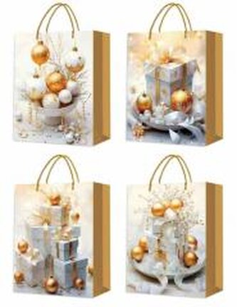 Torebka prezentowa L Boże Narodzenie platera mix