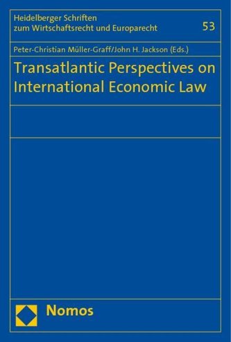 Transatlantic Perspectives on International Economic Law