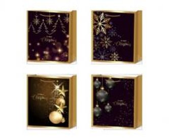 Torebka prezentowa L Boże Narodzenie platera mix