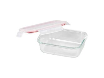 Dóza na potraviny obdélníková skleněná 650 ml, plastové víko s Clip uzávěrem  – MagicHome