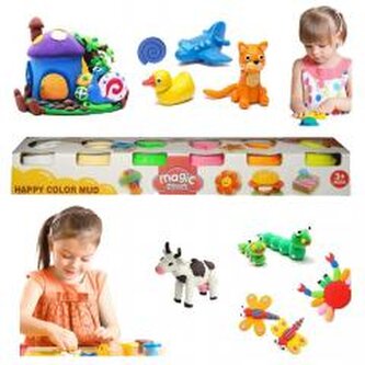 Masa plastyczna 6 pojemników