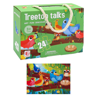 Dětské puzzle 50 x 34 cm (24 dílků) - Treetop talks