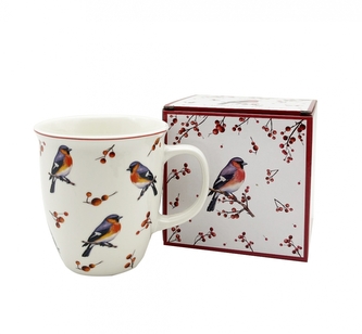 Porcelánový hrnek VÁNOČNÍ PTÁČCI 3, 650 ml 