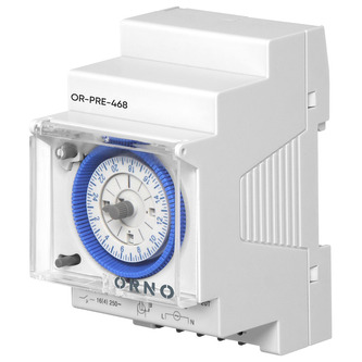 Mechanický časový spínač na DIN lištu ORNO OR-PRE-468 Mechanický časový spínač na DIN lištu ORNO OR-PRE-468