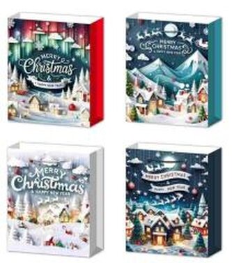 Torebka prezentowa L Boże Narodzenie platera mix