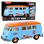 Retro van bus światło dźwięk niebieski
