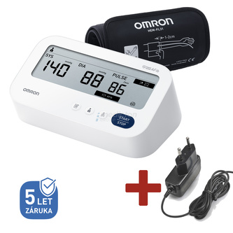 Tonometr OMRON M3 Comfort AFib +ZDROJ (SET)