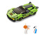 Stavebnice Auto zelené RC na dálkové ovládání 17 cm 275 dílků