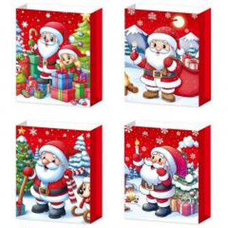 Torebka prezentowa M Boże Narodzenie platera mix