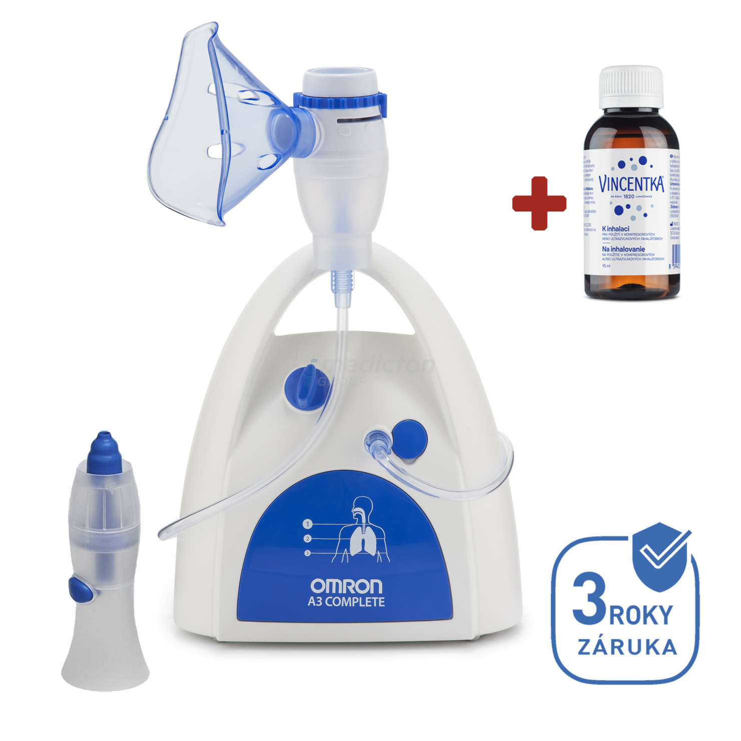 Inhalátor s nosní sprchou OMRON A3 Complete (NE-C300-ITA)