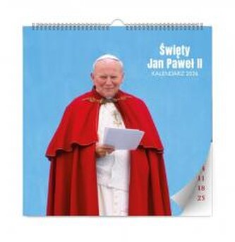 Kalendarz 2026 ścienny Jan Paweł II