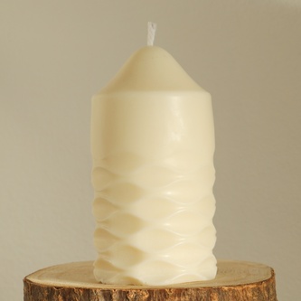 Svíčka vysoká - vlny, 175 g