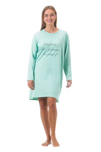 Dámská noční košile Gaubert zelená (GB-6804) M