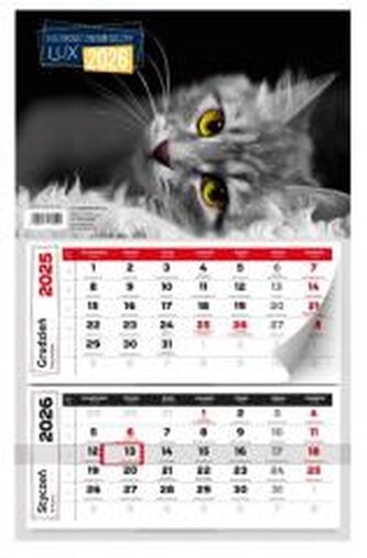 Kalendarz 2026 dwumiesięczny lux