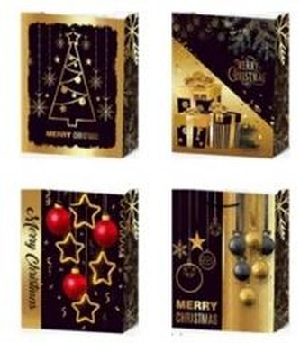 Torebka prezentowa M Boże Narodzenie platera mix