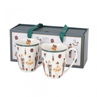 Sada 2 porcelánových hrnků VÁNOČNÍ PERNÍČEK MEDVĚD, 360 ml Sada 2 porcelánových hrnků VÁNOČNÍ PERNÍČEK MEDVĚD, 360 ml