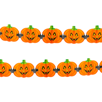 Girlanda Happy Pumpkin, papír, 3 m, Halloween