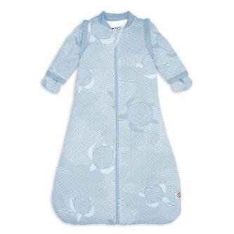 LODGER Spací pytel s rukávy Matcha Blue Fogg vel. 50/62