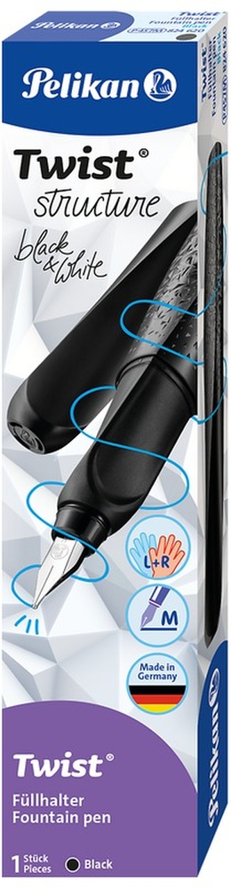Pióro wieczne Twist Structure M black, Pelikan