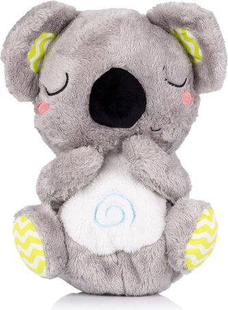 CHIPOLINO Plyšová dýchající hračka s hudbou Koala Green,Grey CHIPOLINO Plyšová dýchající hračka s hudbou Koala Green,Grey