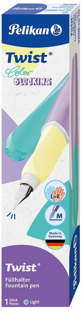 Pióro wieczne Twist M Color Blocking pastelowe, Pelikan