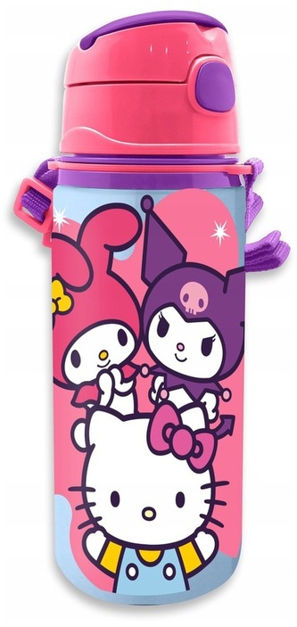Bidon aluminiowy, 600 ml CDU (6x1) Hello Kitty, Kids