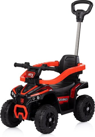 CHIPOLINO Odrážedlo s vodící tyčí ATV Red CHIPOLINO Odrážedlo s vodící tyčí ATV Red