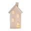 Bílý keramický LED domeček 22,2 x 12,4 cm