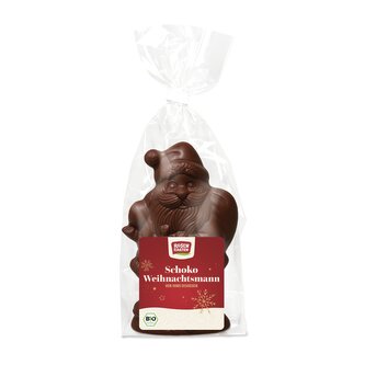 Figurka Santa Claus z čokolády vegan 90 g BIO   ROSENGARTEN