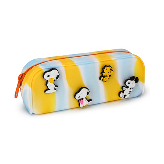 Silikonový penál - ozdoba - Peanuts Snoopy & Woodstock