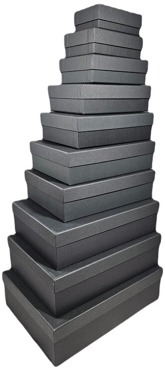 Pudełko prezentowe BLACK bez zadruku, 29x21x8 cm, Ziemia Obiecana