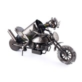 Stojan na víno, motorkář, výška cca 34cm