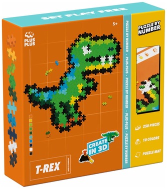 Puzzle By Number Trex 250-el., Plus-Plus