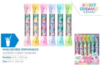 Flamastry pachnące 6-kol. Dwustronne Sweet Dreams, Kids