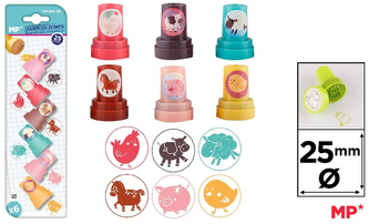 Stempelki dla dzieci Farma blis. 6szt, Main Paper