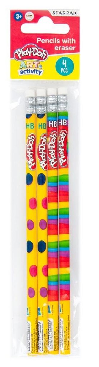 Ołówek z gumką Play-Doh 4el