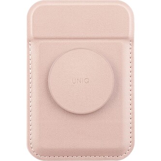 UNIQ FLIXA MagSafe stojánek s gripem a se sloty pro platební kartu růžový UNIQ FLIXA MagSafe stojánek s gripem a se sloty pro platební kartu růžový
