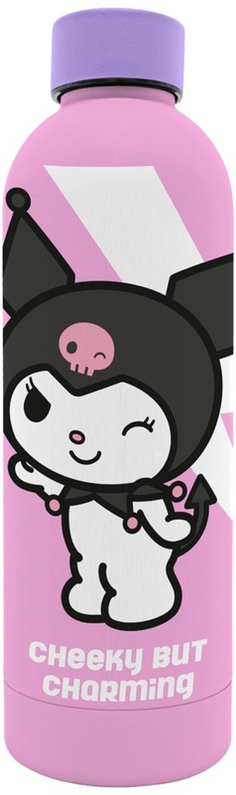 Butelka 800ml ze stali nierdzewnej z miękkim wykończeniem Kuromi, Kids